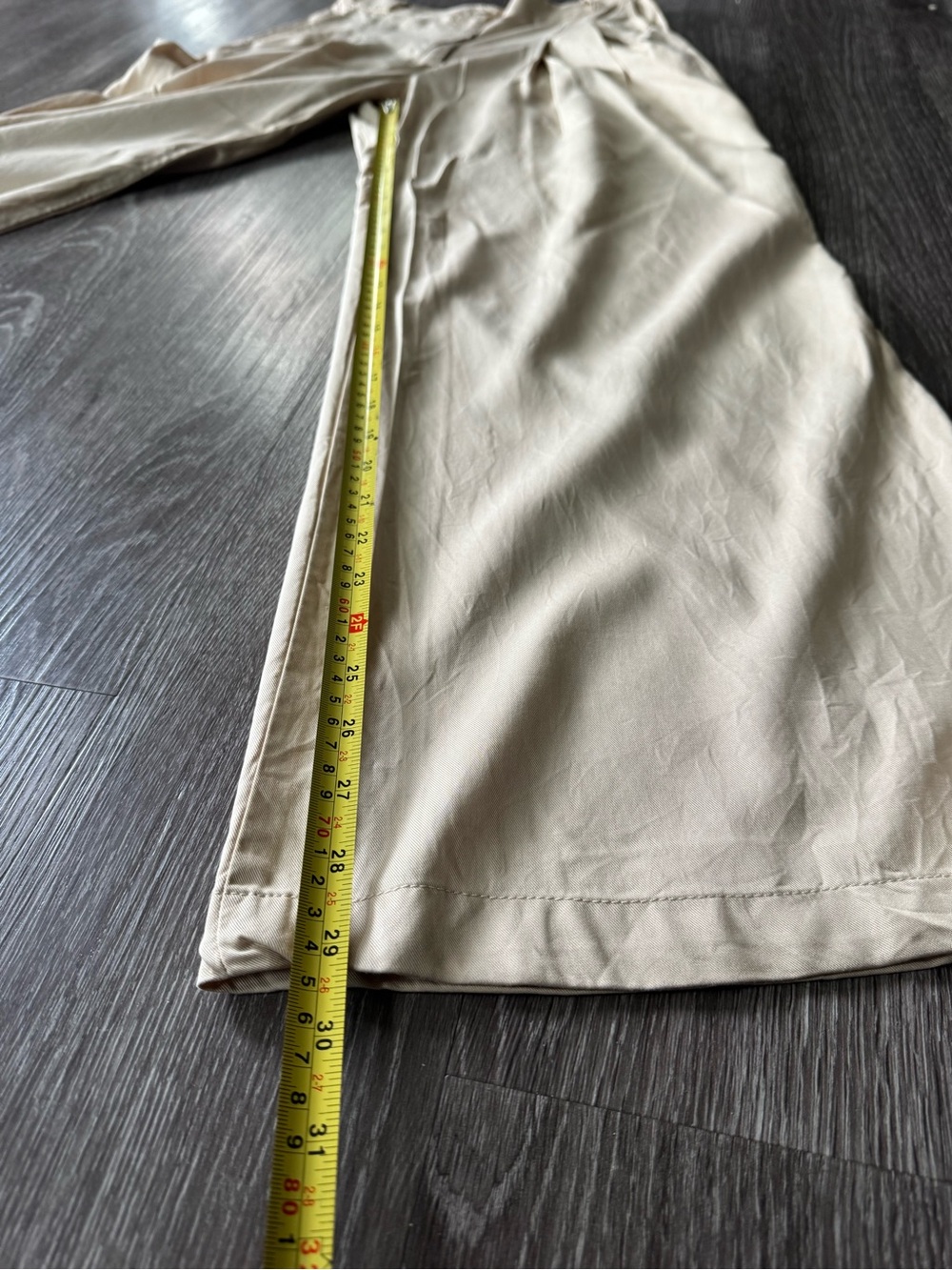 Anthropologie X Amadi Pleated
Wide Leg Trousers Sand Beige High Rise Tencel - Picture 5 of 10